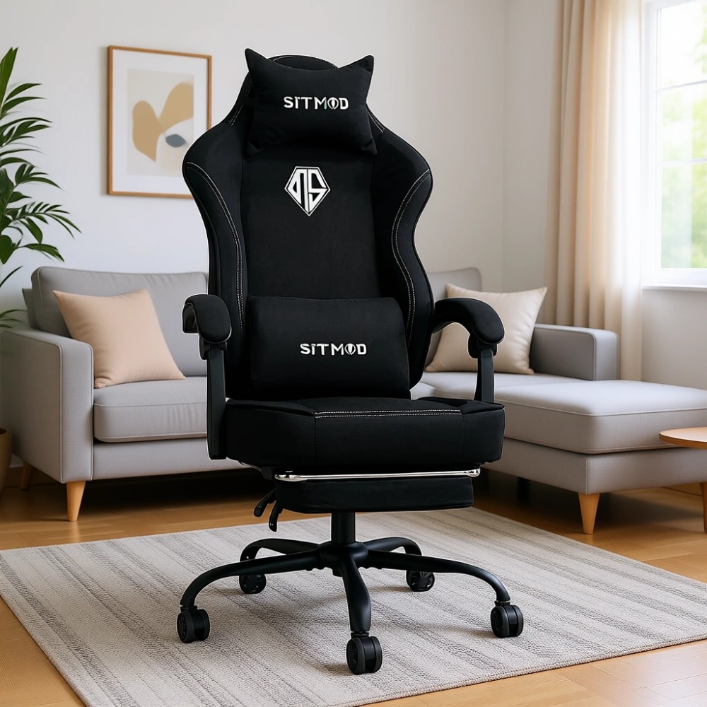Gaming Chair Cushion - كرسي ألعاب مريح مع مسند للقدمين