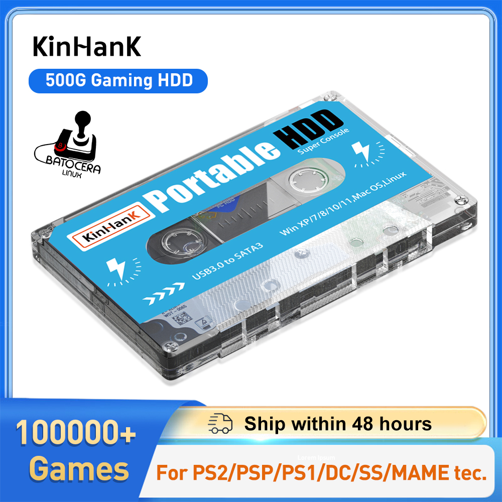 Gaming Console Os - KINHANK 500G Gaming HDD Super Console