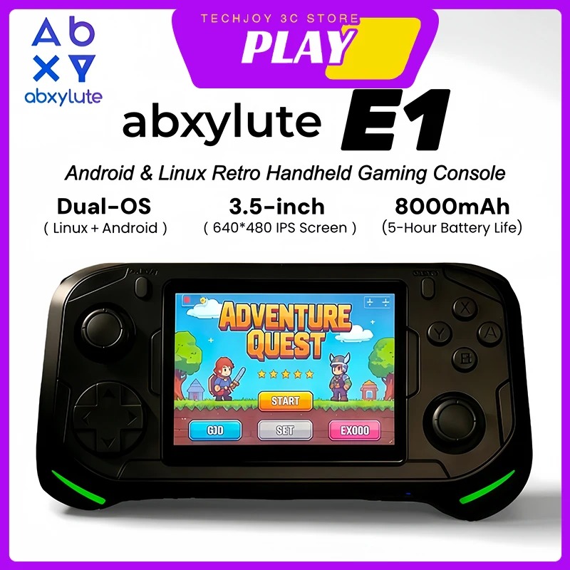 Gaming Console Os - جهاز ألعاب محمول Abxylute E1 بشاشة