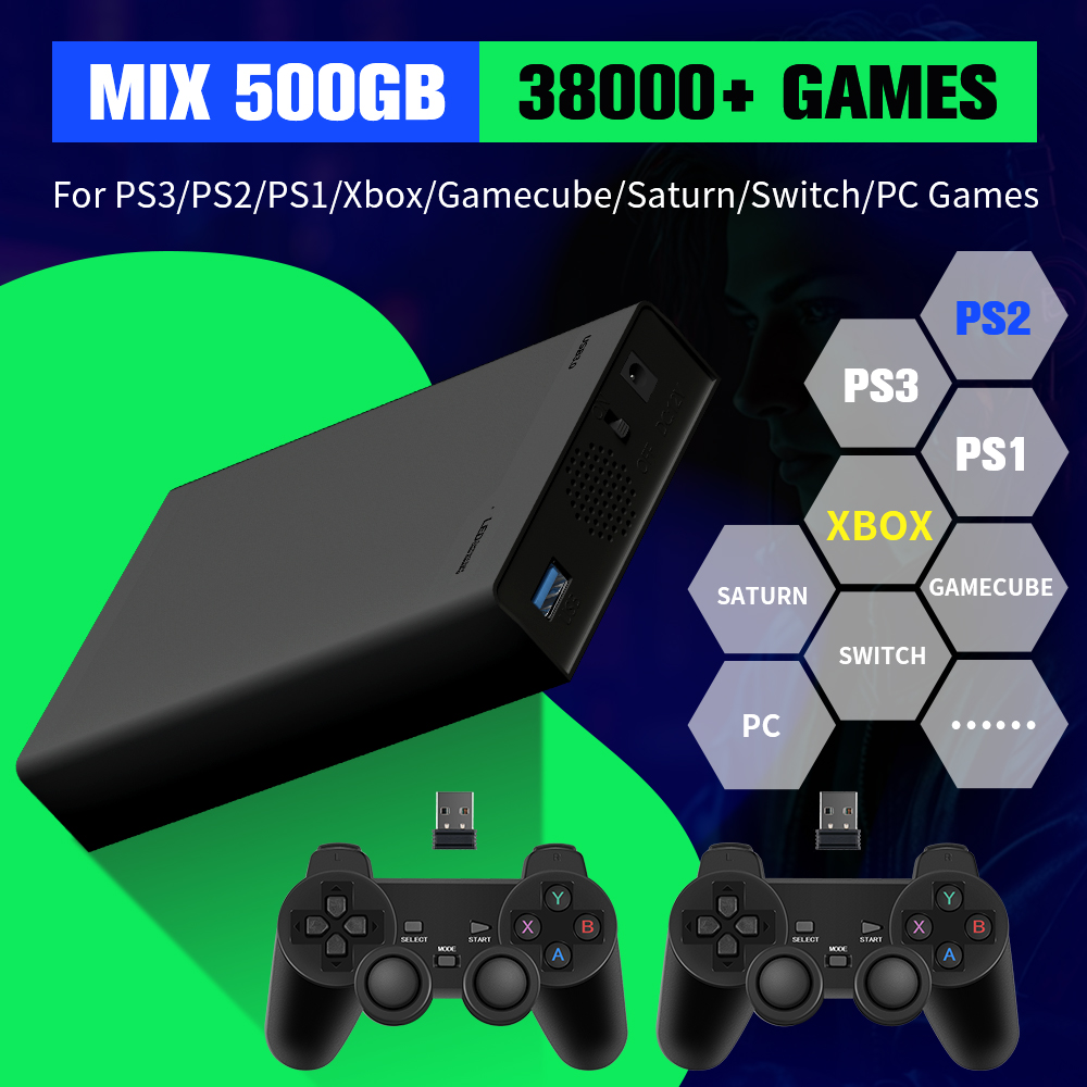 Gaming Console Emulator - قرص صلب للألعاب بسعة 500 جيجابايت