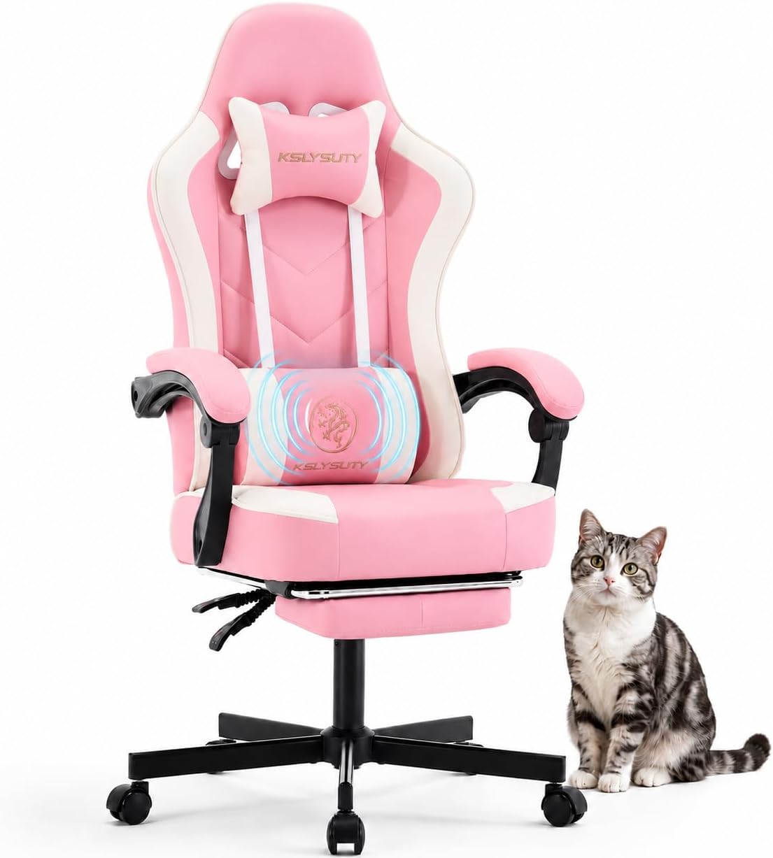 Gaming Chair Cushion - كرسي ألعاب مريح بظهر عالٍ مع