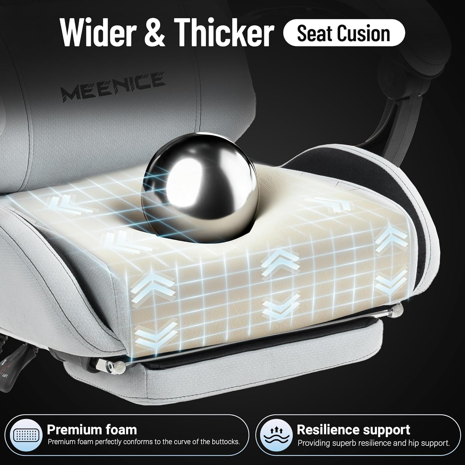 # كرسي ألعاب كبير الحجم مصنوع  - مراجعة Gaming Chair Cushion وسعره