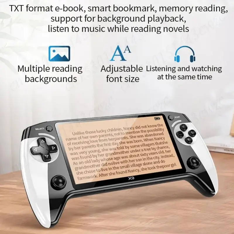 جهاز ألعاب فيديو محمول X9 بشاش - مراجعة Gaming Console Emulator وسعره