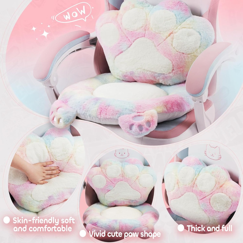 كرسي ألعاب لطيف مع مخلب أذن ال - مراجعة Gaming Chair Cushion وسعره