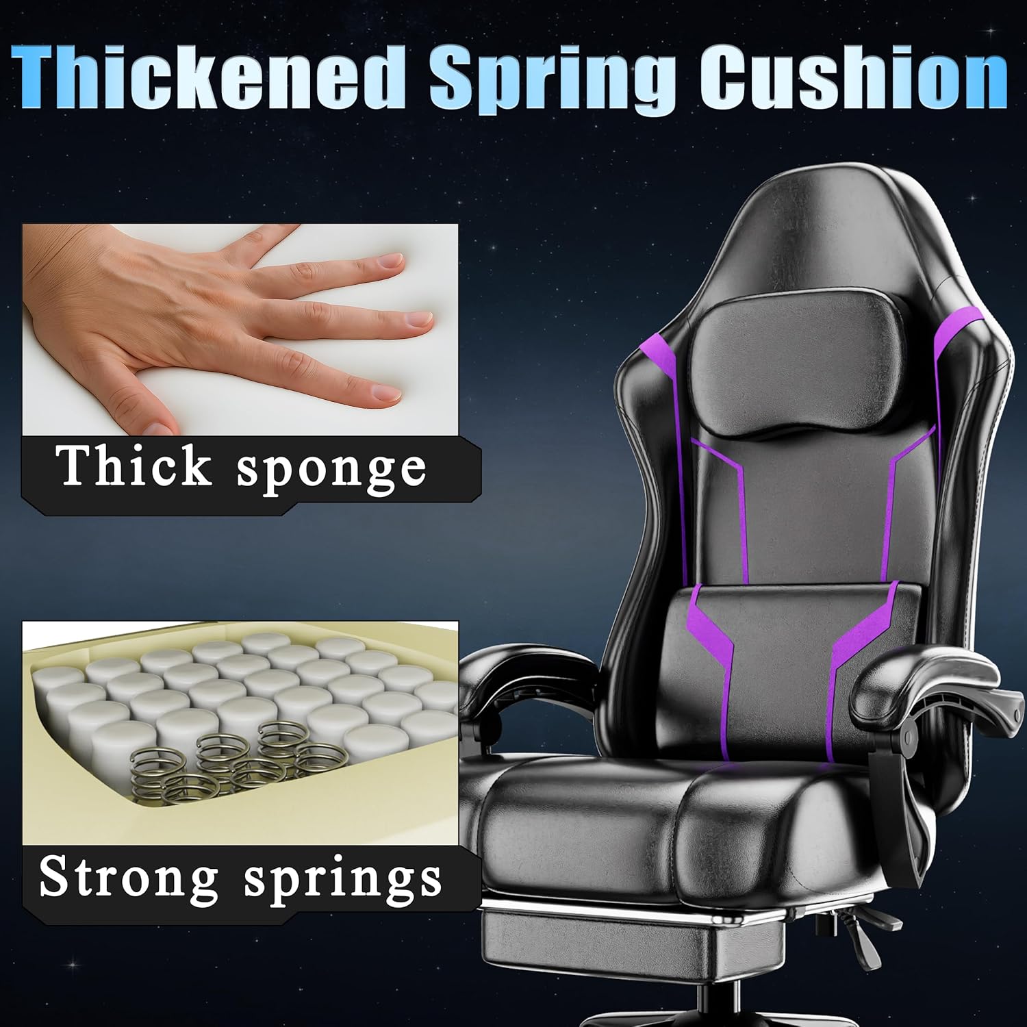 كرسي ألعاب مريح مع وسادة زنبرك - مراجعة Gaming Chair Cushion وسعره