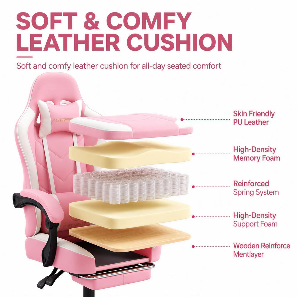 كرسي ألعاب، كرسي كمبيوتر مريح  - مراجعة Gaming Chair Cushion وسعره