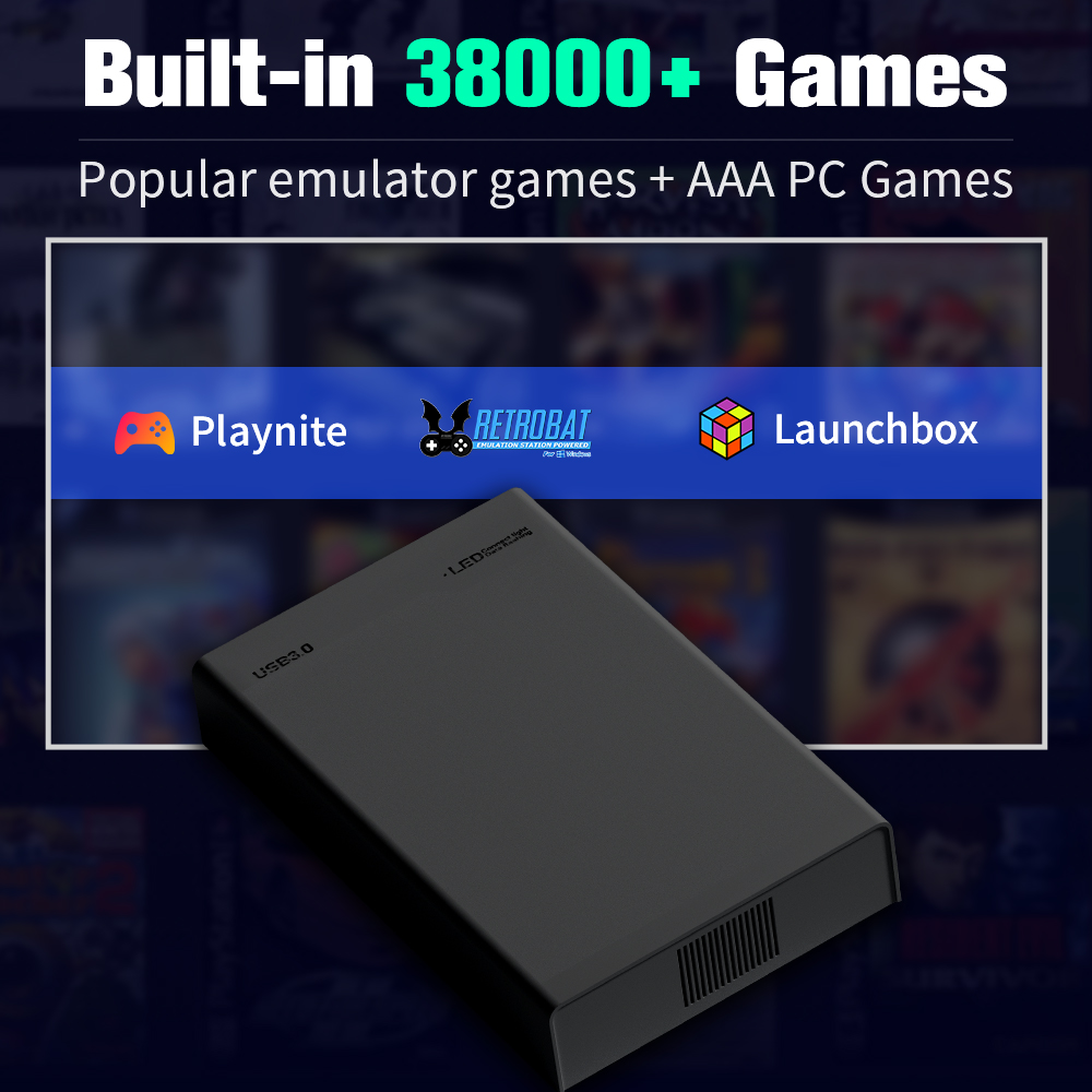 قرص صلب للألعاب بسعة 500 جيجاب - مراجعة Gaming Console Emulator وسعره