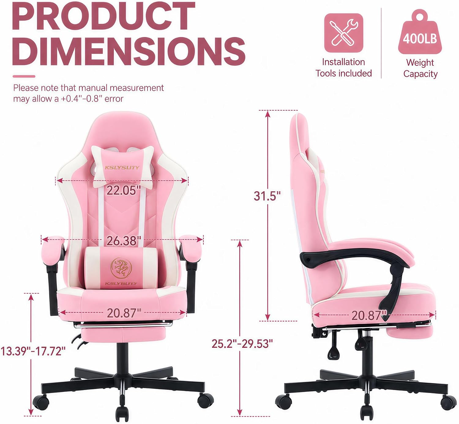 كرسي ألعاب مريح بظهر عالٍ مع م - مراجعة Gaming Chair Cushion وسعره