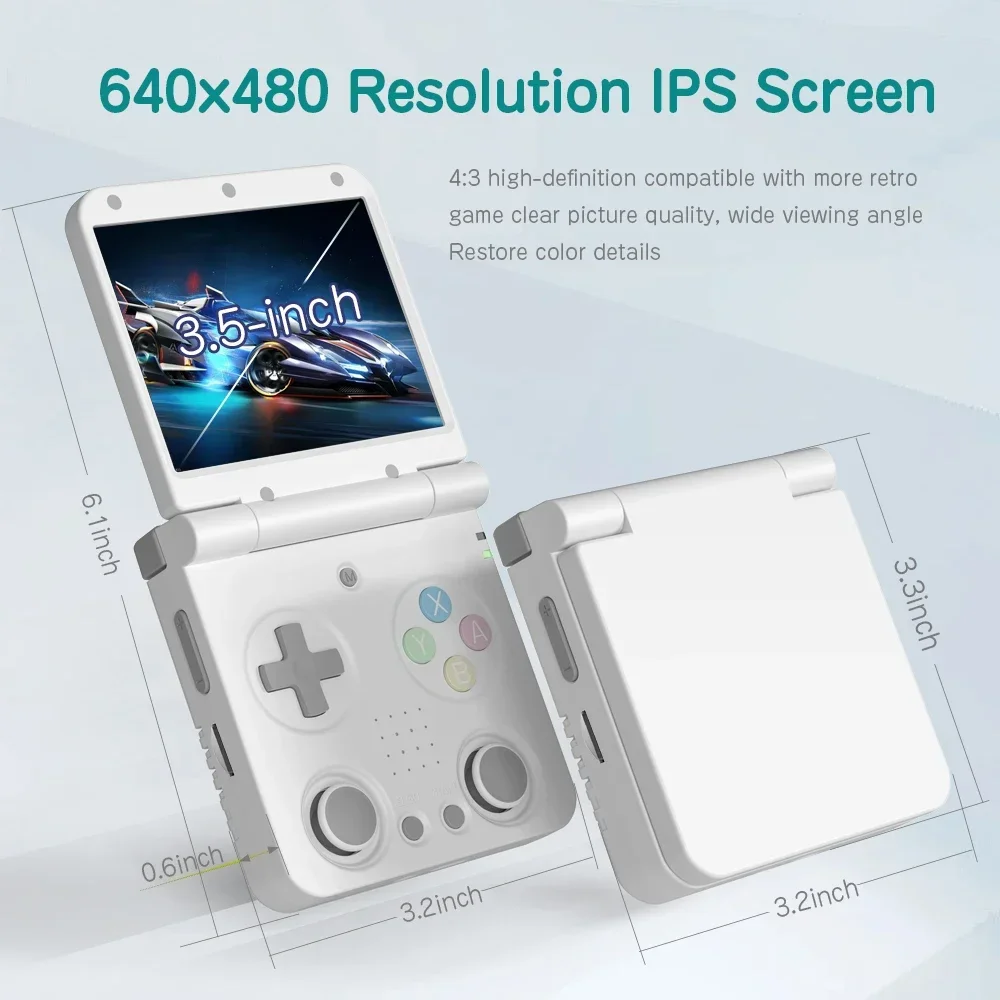 جهاز ألعاب محمول MIYOO Flip V2 - مراجعة Gaming Console Os وسعره
