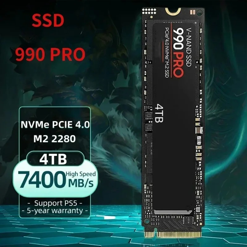 عرض ساخن: قرص SSD 990 PRO M.2  - مراجعة Gaming Console Driving وسعره