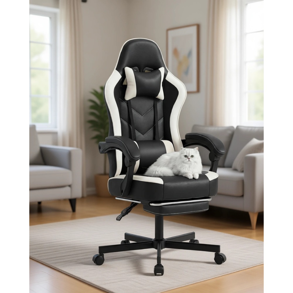 كرسي ألعاب مريح بظهر عالٍ مع م - مراجعة Gaming Chair Cushion وسعره