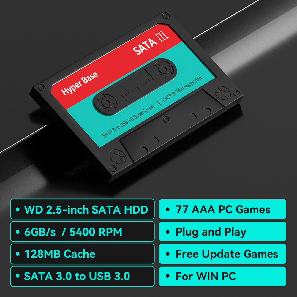 قرص صلب للألعاب بسعة 2 تيراباي - مراجعة Gaming Console Emulator وسعره