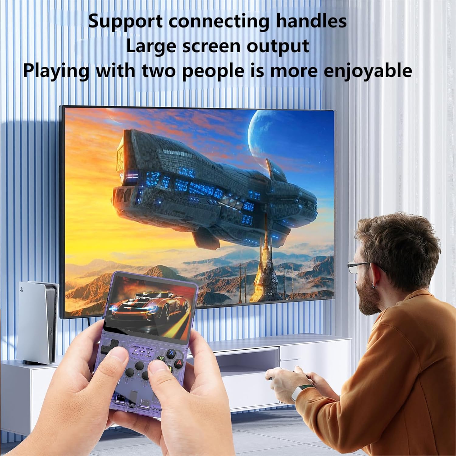 جهاز ألعاب محمول جديد R36S بتص - مراجعة Gaming Console Os وسعره