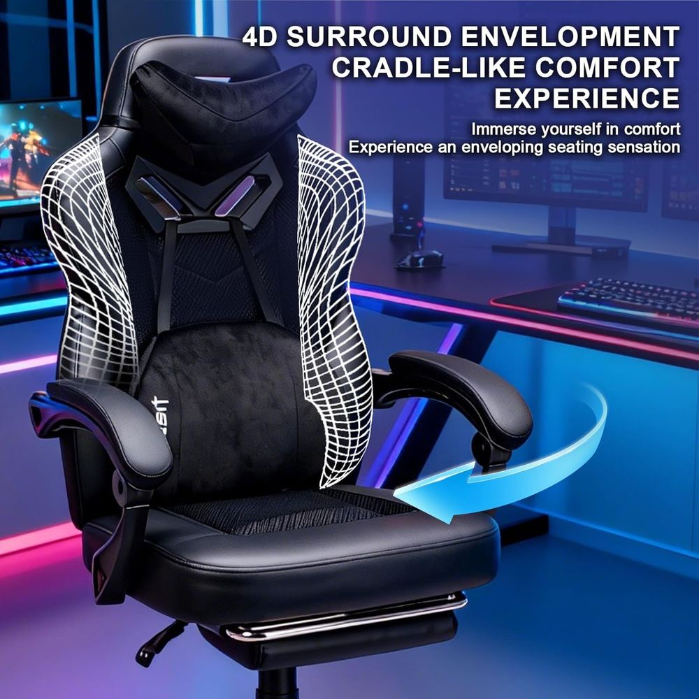كرسي مكتب مريح قابل للإمالة مع - مراجعة Gaming Chair Cushion وسعره