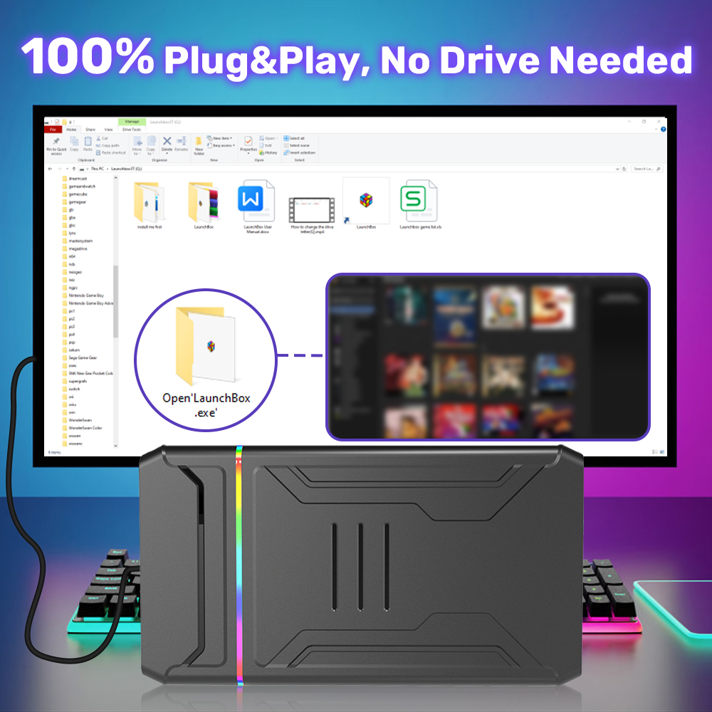 قرص صلب للألعاب Launchbox OS 3 - مراجعة Gaming Console Os وسعره
