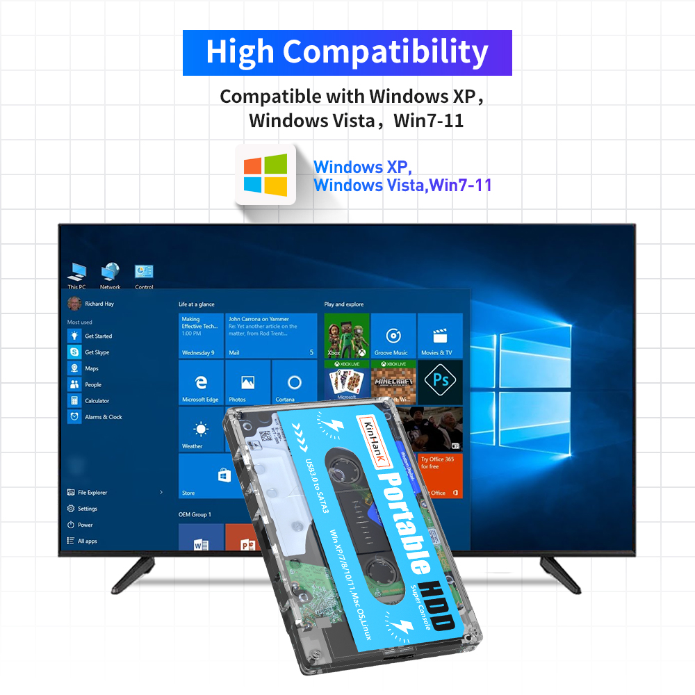 KINHANK 500G Gaming HDD Super  - مراجعة Gaming Console Os وسعره