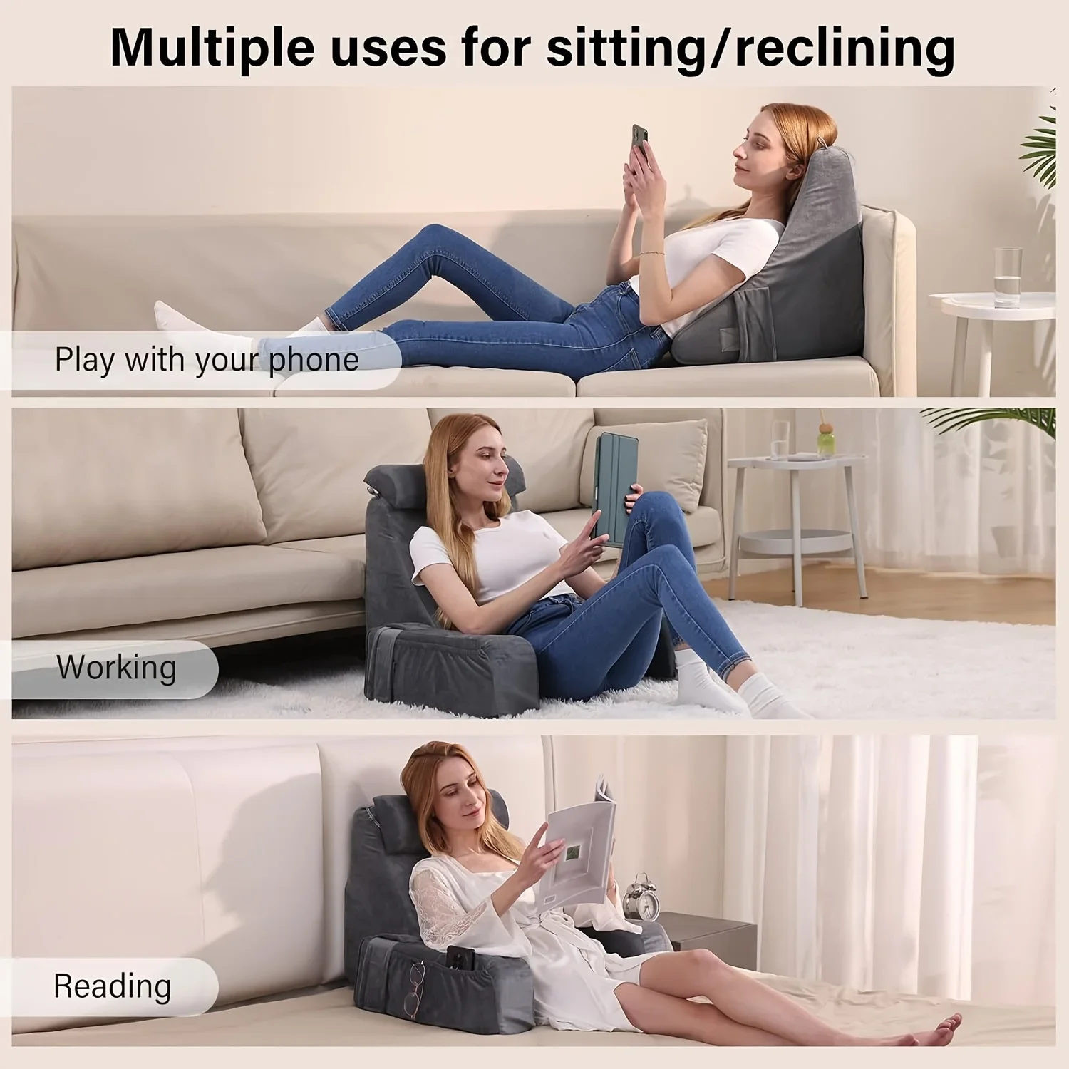 وسادة قراءة من الفوم المرن للس - مراجعة Gaming Chair Cushion وسعره